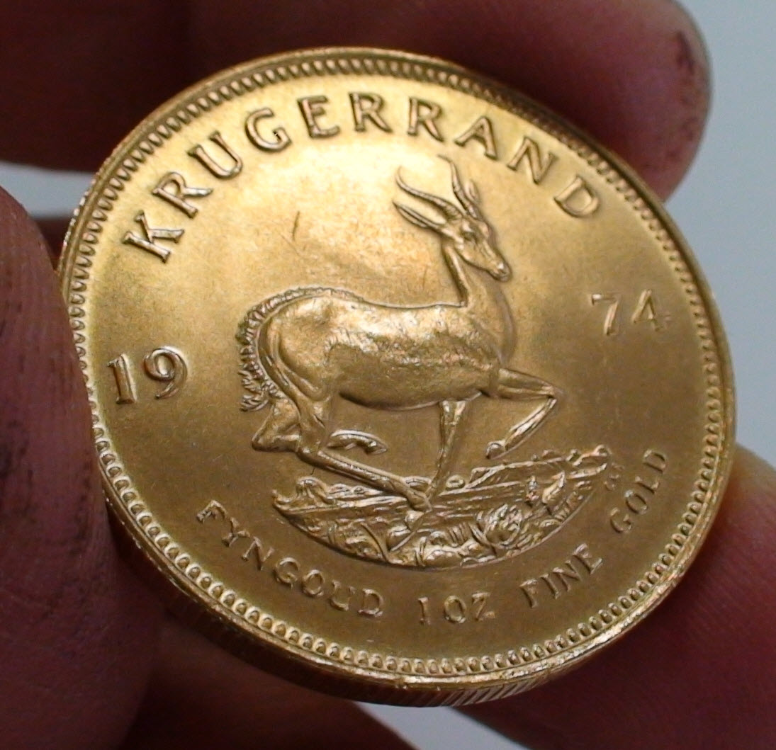 Or 9 carats or jaune pendentif médaille MONT 1/4 Krugerrand 