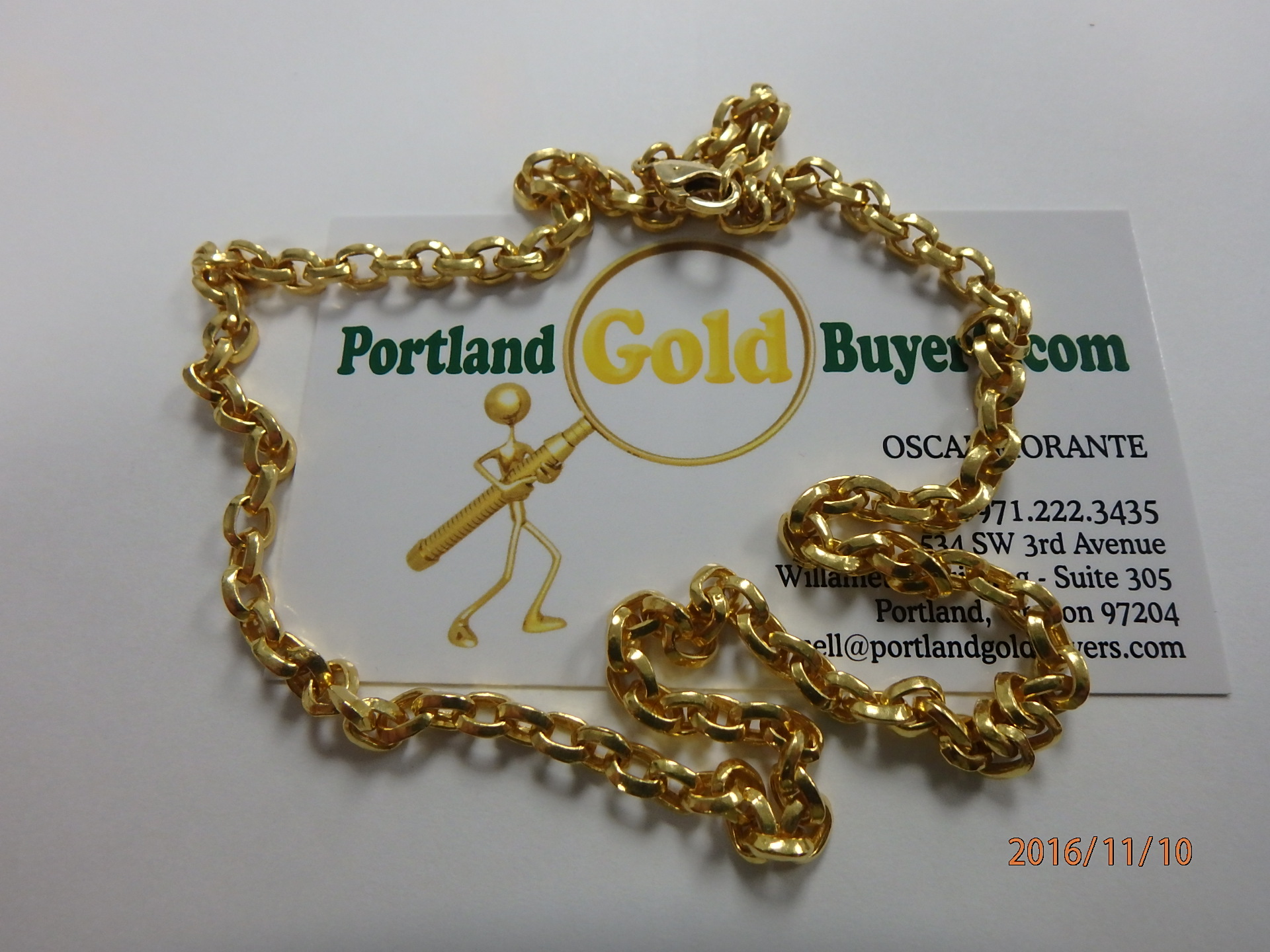 24K Korean Gold Chain – Portland Gold Buyers, LLC