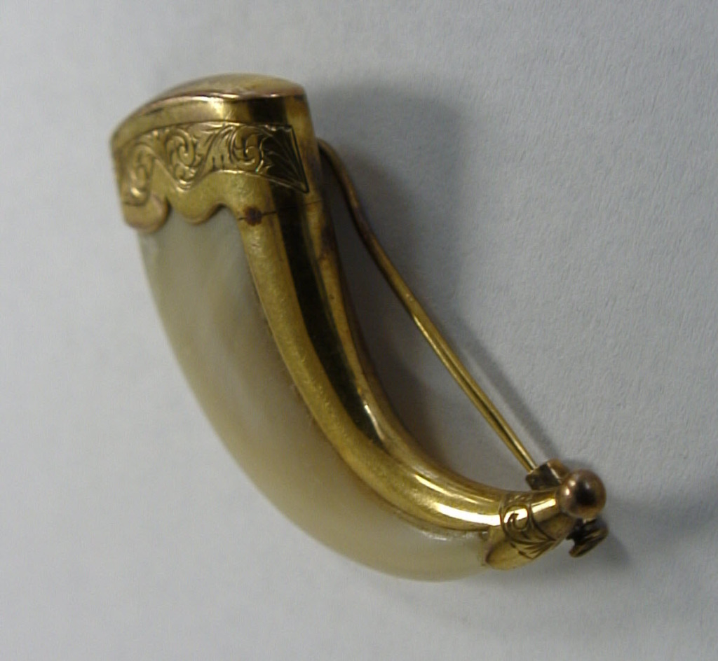 18-Lion Claw Gold Brooch Back