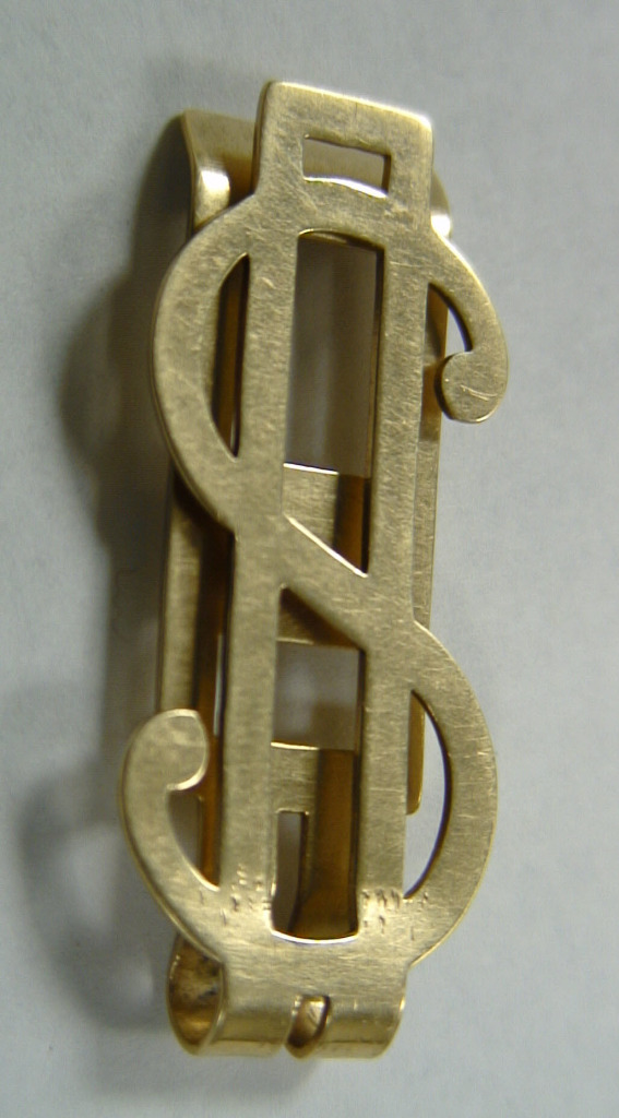 Gold Dollar Money Clip