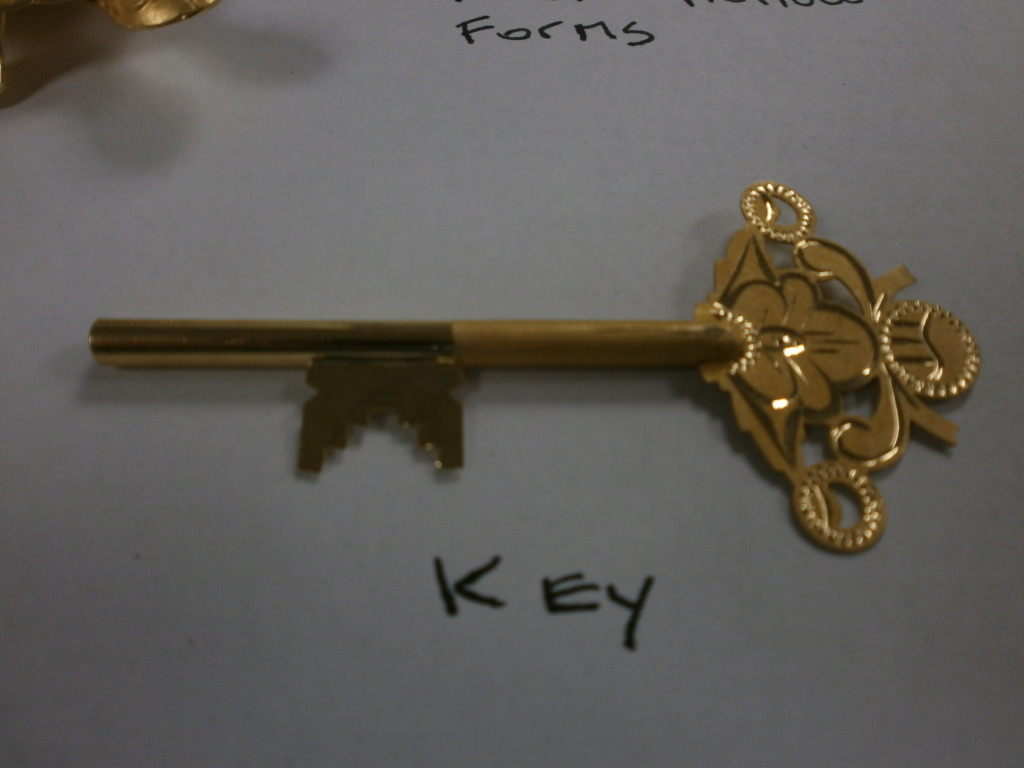 Korean 24K Gold Key - Hollow