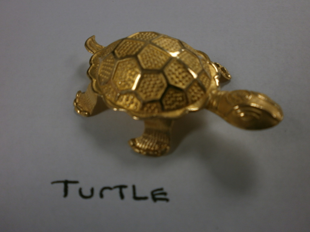 Korean 24K Gold Hollow Turtle Shape Bullion