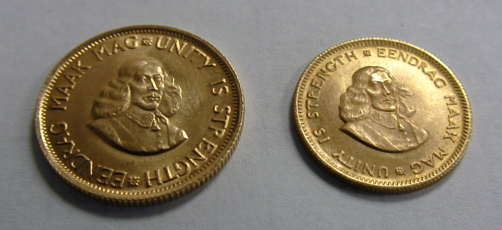 South African Rand Gold Coins Obverse