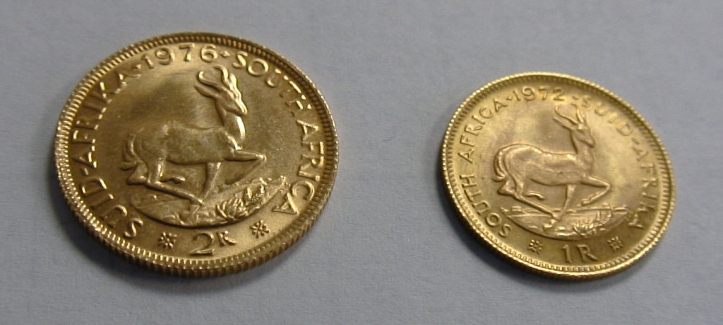 South African Rand Gold Coins Reverse