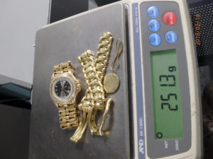 Scrapped 18K Gold Watch