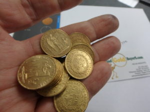 French 20 Franc Gold Coin Lucky Angel