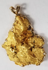 Giant Gold Nugget Pendant