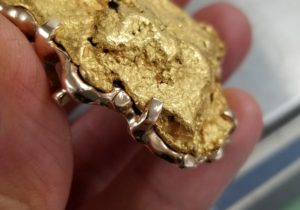 Big gold Nugget Pendant