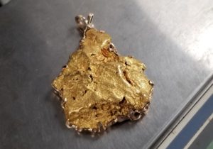 Large gold nugget pendant for sale