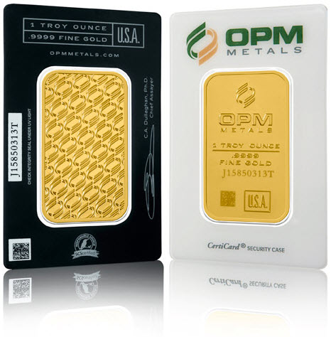 OPM 1ozt Gold Bar